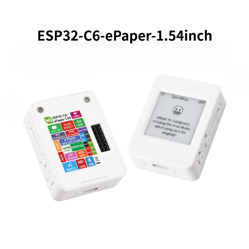 Esp32 C6 - Waveshare ESP32-C6-ePaper, een 1,54 inch e-paper