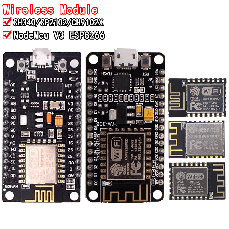 Esp8266 Nodemcu - Draadloze Module CH340/CP2102/CH9102X NodeMcu V3 V2