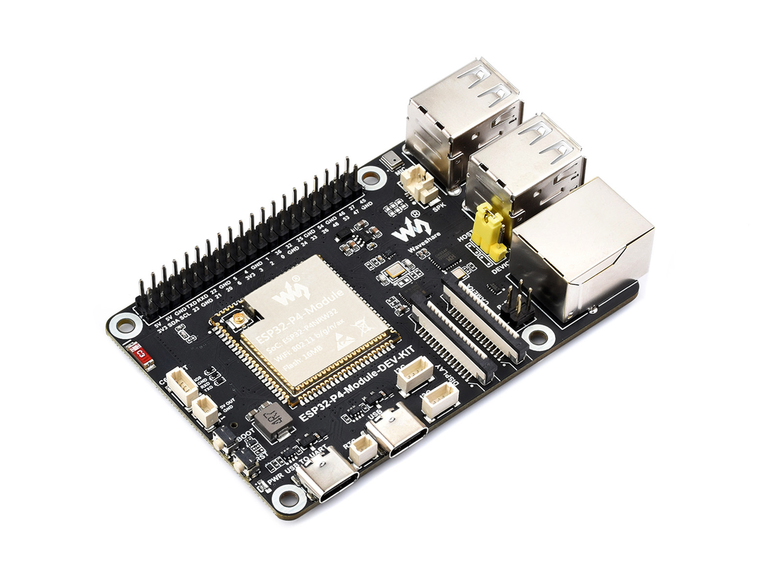 Waveshare ontwikkelbord, gebas - Esp32 P4 recensie en prijs