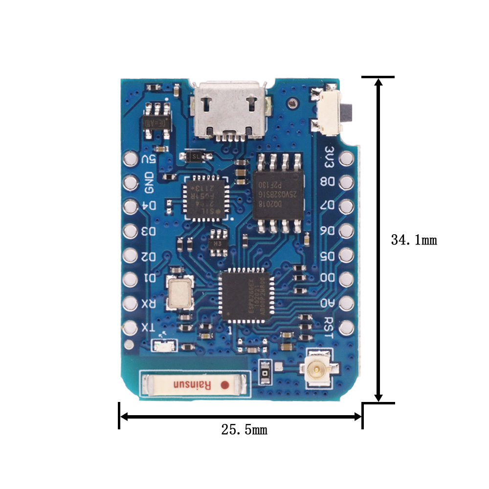 WeMos D1 Mini Pro V3.0 NodeMcu - Esp8266 Nodemcu recensie en prijs