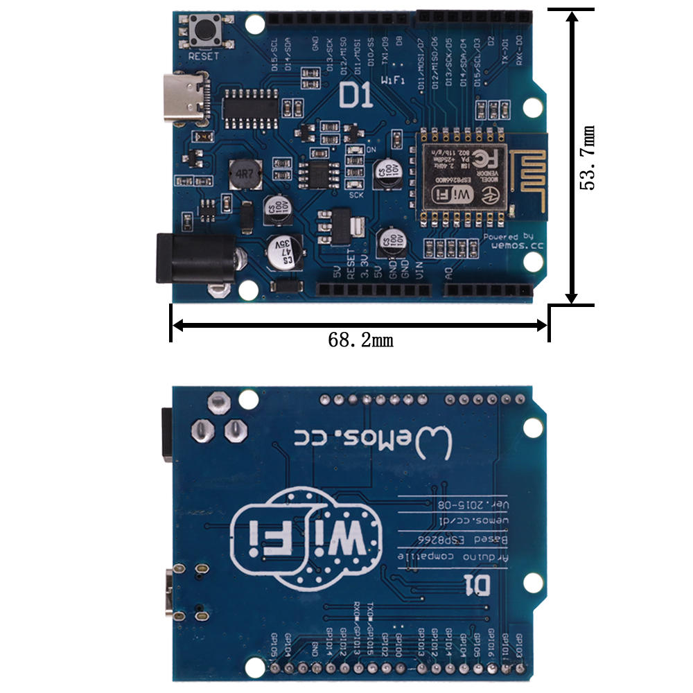ESP-12E Wemos D1 R2 Uno R3 CH3 - Esp8266 Nodemcu recensie en prijs